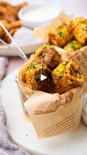 1.5K views · 349 reactions | Wingstop Cajun fried corn 🌽✨ We made it even better than Wingstop at home! ⁣
⁣
Welcome back to episode 5 of our Skip the drive thru series, where we’re remaking making fast food favorites. ⁣
⁣
Share this recipe with someone who loves Wingstop, a condensed version of the recipe is below, or comment ‘fried corn’ and we’ll send a clickable link to the recipe directly to your messages! (Make sure you’re following @afullliving and check your hidden requests!) ⁣
⁣
Ingredients 🌽⁣
4 ears sweet corn on the cob cut into 4 pieces each⁣
vegetable oil for frying⁣
2 sticks unsalted butter⁣
2-3 tsp sugar to taste⁣
2 tsp Cajun seasoning preferably our salt-free homemade version (recipe is on our site)⁣
kosher salt to taste ⁣
1 tsp onion powder⁣
1 tsp garlic powder⁣
1 tsp thy Homemade Wingstop, Cajun Fried Corn, Sweet Corn On The Cob, Cajun Fries, Fried Corn, Food Favorites, Corn Recipes, Corn On The Cob, Drive Thru