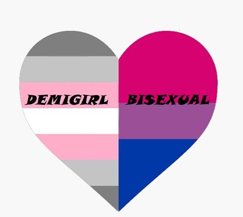 Demigirl Clothes, Demi Girl Meaning, Demi Girl Flag, Demigirl Outfits, Bi Art, Demi Girl, Girl Bi, Tinky Winky, Lgbt Sticker