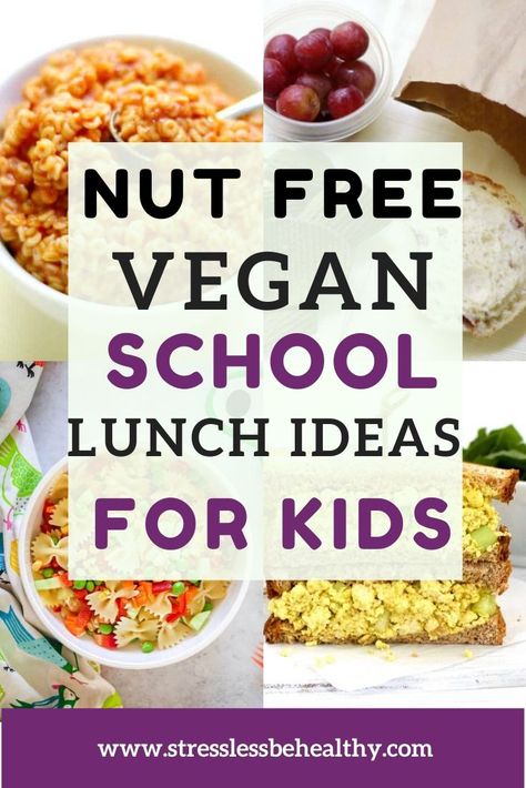 Nut Free School Lunches For Kids, Healthy Vegan School Lunches, Vegan Lunch For School, Vegan School Lunch For Kids, Vegan Lunch Box Ideas For Kids, Dairy Free School Lunch Ideas For Kids, Kids Vegan Lunch Ideas, Vegan Kids Lunch Box Ideas, Nut Free Lunches For Kids