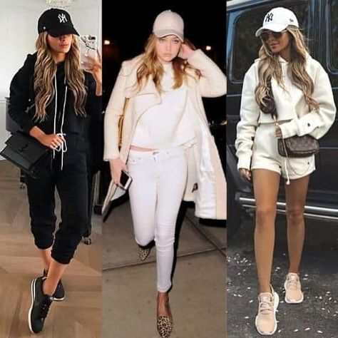 Baseball Cap Formal Outfit, White Baseball Cap Outfit Summer, Outfits With White Baseball Cap, Baseball Hat Women Outfit, Nyc Baseball Cap Outfit, Ball Caps For Women Outfit, Chic Baseball Cap Outfit, Black Cap Outfits For Women Summer, Women Wearing Baseball Caps