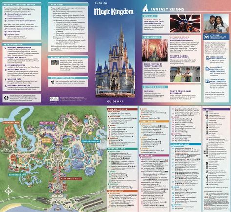 2024 Magic Kingdom Map of Disney World (Printable PDF) Map Of Magic Kingdom Disney World, Disney Maps Printable, Magic Kingdom Map 2024, Magic Kingdom Rides List 2024, Magic Kingdom In One Day, Magic Kingdom Itinerary 1 Day, Map Of Disney World, Animal Kingdom Map, Orlando Map