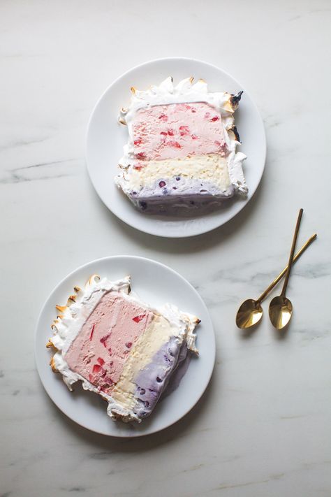 4th of July Desserts for All Your Festivities - ZoëBakes Desserts Blueberry, Dacquoise Cake, Baked Alaska Recipe, Streusel Bars, Strawberry Ice Cream Recipe, Blueberry Bars, July Desserts, Swirl Cheesecake, Blueberry Ice Cream