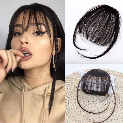 100% Human Hair Easy Clip-in Design French Bangs & Neat Bangs & Air bang Brown Bangs Hair, Clip On Bangs, Brown Bangs, French Bangs, Bangs Extensions, Clip In Bangs, Thick Bangs, Bangs Fringe, Hair French