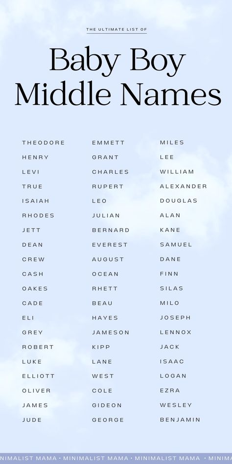 Middle Names For Characters, Western Baby Names First And Middle, Male Middle Names, Baby Names First And Middle, One Syllable Middle Names, Boy Middle Names Unique, Middle Names For Boys, Middle Name Ideas, Baby Boy Middle Names