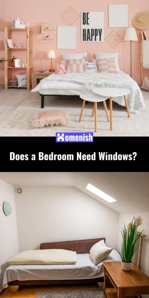 A bedroom needs to have at least one window in order to be considered as an actual bedroom. But this doesn’t mean there are no properties without windowless bedrooms. People are often given the option to buy or rent a home with a windowless bedroom as this can be due to the room having been converted into a bedroom. In industrial style apartments, for example, you will often find windowless bedrooms that are mostly used as rental accommodation. Bedrooms Without Windows, Small Bedroom Without Windows, Bedroom Without Windows Ideas, No Window Bedroom, Bedroom With No Windows, Bedroom Without Windows, Windowless Bedroom Ideas, Bedroom No Windows, Windowless Bedroom