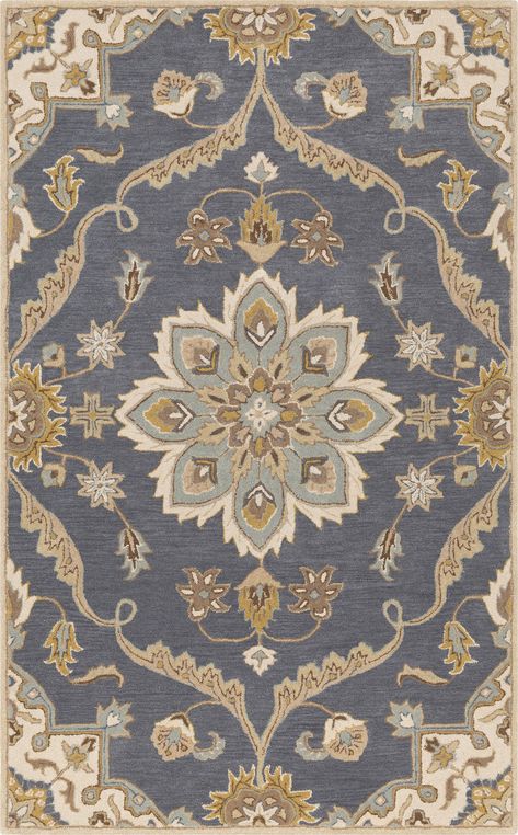 Surya Caesar CAE-1205 Denim Rug Denim Rug, Surya Rug, Carpet Runner, Baby Boy Newborn, Traditional Area Rugs, Baby Girl Newborn, Dresses With Leggings, Rug Cleaning, Wool Area Rugs