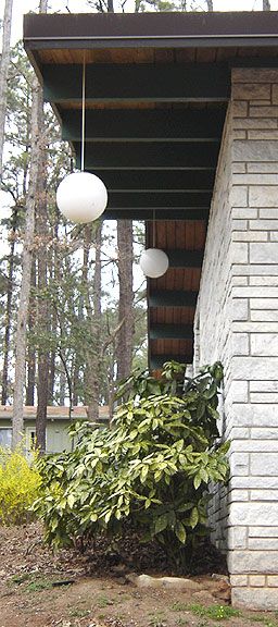 Source for outdoor/exterior hanging globe light pendants? (lighting, house, electric) - Home Interior Design and Decorating - City-Data Forum Front Porch Ideas Mid Century Modern, Mid Century Modern Exterior Lighting, Mid Century Modern Outdoor Patio, Mid Century Porch Light, Mid Century Outdoor Lighting Fixtures, Mid Century Modern Outdoor Lighting, Mcm Outdoor Lighting, Midcentury Modern Exterior Lighting, Mcm Exterior Lighting