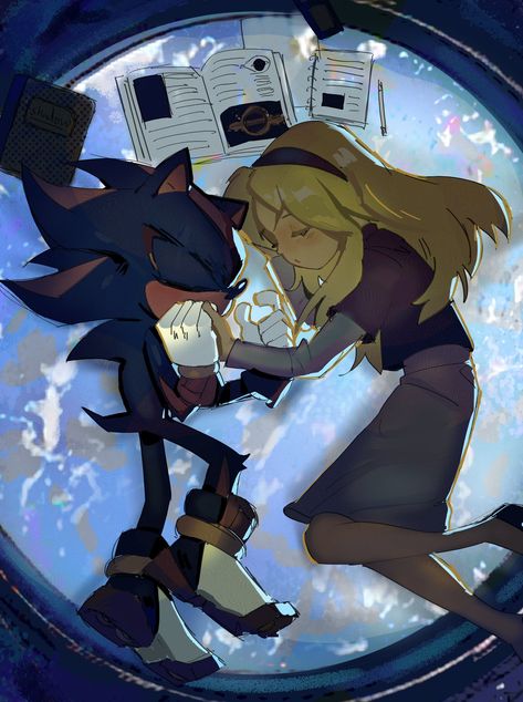 Maria The Hedgehog, Shadow And Maria, Step Siblings, Silver The Hedgehog, Blue Hedgehog, Sonic Franchise, Sailor Saturn, Sonic 3, Hedgehog Art