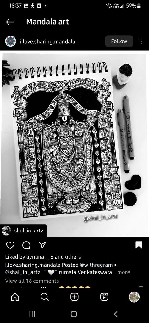 Krishna With Mandala Art, Shrinathji Mandala Art, Mandala Art Of Gods, Lord Mandala Art, Mandala God Drawing, Mandala Art Of God, Krishna Drawing Mandala, God Mandala Art, Ganpati Mandala Art