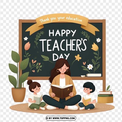 Happy Teacher's Day Images, Happy Teacher Day, Happy Teacher, Happy Teachers Day, Teachers Day, No Background, Image Downloads, School Activities, Free Png