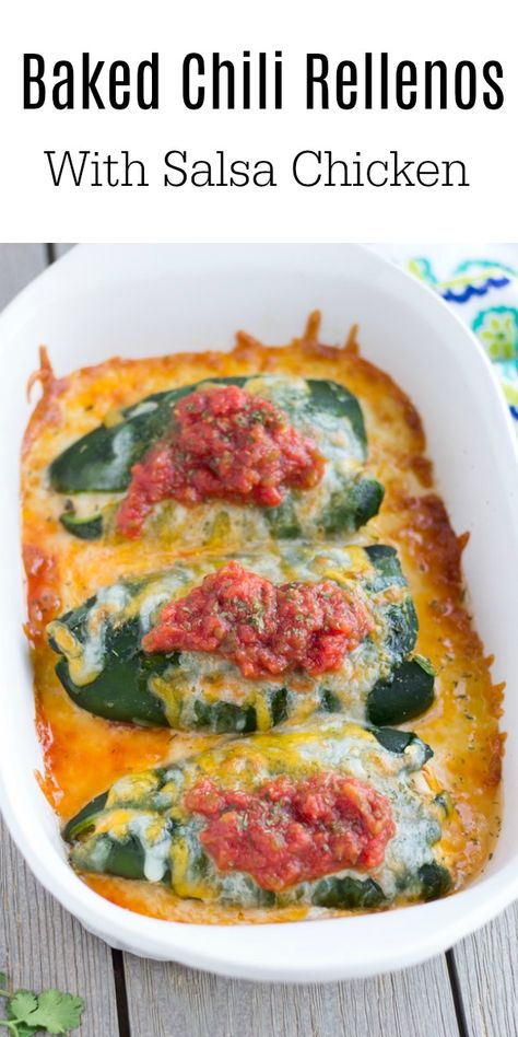 Chili Renos Recipes, Chili Relleno With Chicken, Chili Reno Recipes, Chili Relleno Casserole With Chicken, Chicken Chili Relleno, Chili Rellanos, Shredded Salsa Chicken, Stuffed Chili Relleno Recipe, Chicken Yogurt