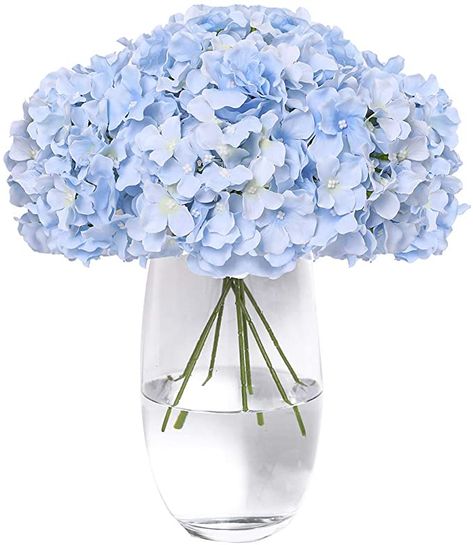 Tifuly Silk Hydrangea Heads with Stems 12 Teal Hydrangea Silk Flowers Head for Wedding Centerpiece Home Party Baby Shower Decor(Blue) : Amazon.ca: Home Wedding Centerpiece Diy, Flowers With Stems, Blue Hydrangea Wedding, Home Decor Floral Arrangements, Centerpiece Diy, Diy Floral Decor, Fake Hydrangeas, Hydrangea Colors, Faux Hydrangea