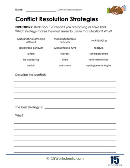 Sibling Conflict Worksheets, Conflict Resolution Scenarios, Conflict Scenarios, Conflict Resolution Games, Relationship Conflict Resolution, Conflict Resolution Activities, Conflict Resolution Worksheet, Therapy Questions, Problem Solving Worksheet