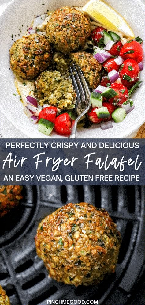 Air Fryer Falafel, Gluten Free Falafel, Healthy Air Fryer, Falafel Recipe, Air Fryer Healthy, Air Fryer Recipes Healthy, So Delicious, Diy Schmuck, Air Fryer Recipes