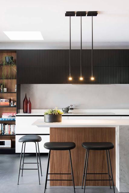 Polytec Kitchen, Kitchen Design Trends 2020 / 2021, Industrial Modern Kitchen, Contemporary Kitchen Lighting, Modern Kitchen Lighting, Scandinavian Kitchen Design, Kitchen Lighting Ideas, Tidy Kitchen, Kitchen Design Trends