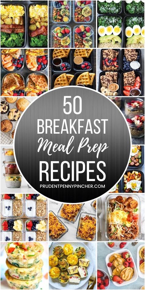 Breakfast Meal Prep Recipes, Breakfast For The Week, Breakfast Meal Prep Ideas, Healthy Breakfast Meal Prep, Healthy Breakfast Bowls, Best Meal Prep, Breakfast Prep, Family Fresh Meals, Meal Prep Recipes