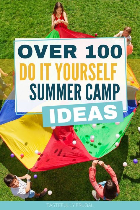 Summer Camp Dti Ideas, Summer Day Camp Activities, School Age Summer Camp Ideas, Daycamp Activities For Kids, Summer Camp Room, Summer Camp Welcome Week Activities, Preschool Summer Camp Activities, Day Camp Ideas, Weekly Themes For Summer Camp