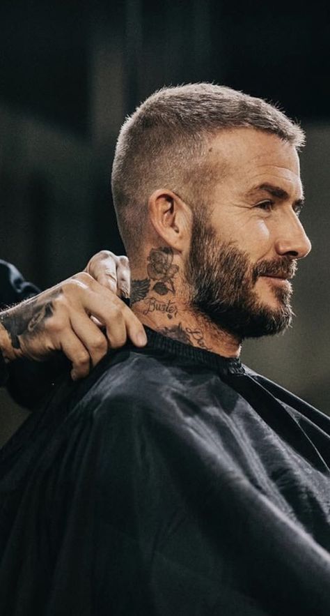 David Beckham Haircut Short, David Beckham Short Hair, Short Mens Haircut With Beard, David Beckham Hair, Buzz Cut Men, Skin Fade Haircut Men, David Beckham Haircut, Beckham Hairstyle, Beckham Haircut