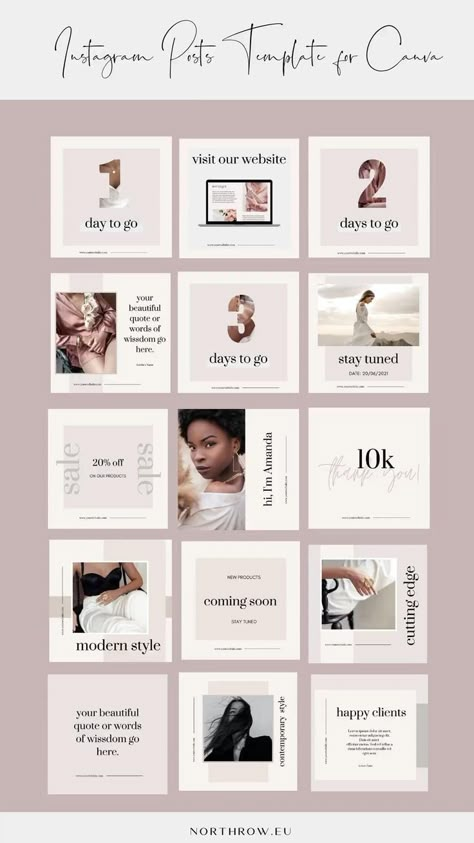 Business Instagram Ideas, Messages Instagram, Instagram Design Layout, 잡지 레이아웃, Instagram Feed Planner, Feed Layout, Instagram Feed Layout, Desain Editorial, Dropshipping Store