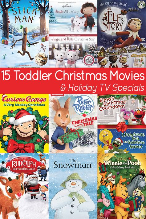 15 Toddler Christmas Movies & Holiday TV Specials: Great for Pre-K Too Multiplication Wheel, Elmo Christmas, Printable Lego, Kids Christmas Movies, Christmas Party Games For Kids, Christmas Movies List, Diy Sensory, Sensory Bottle, Treasure Basket