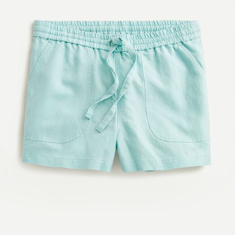 J.Crew: Clothes, Shoes & Accessories For Women, Men & Kids J Crew Outfits, Crew Clothing, The Seaside, J Crew Shorts, Linen Shorts, Drawstring Shorts, Short Outfits, Linen Blend, Tank Shirt