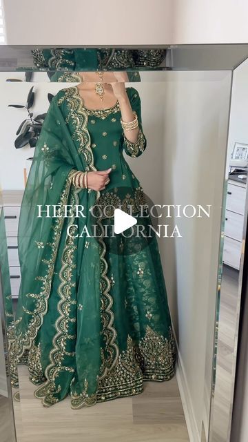 Heer Collection Inc. by Aman Gill on Instagram: "BANARAS Lengha set// fully hand embroidered lengha set in a beautiful deep emerald green hue.

Get In contact: 
- 💬for all orders and inquiries please DM, text or email us!
Customization Options:
- 🎨Color: This piece can be made in any color-the palette is yours to explore!
- 👗Style: Recreate this piece in any style! Chose the silhouette that perfectly embodies your style essence. 
- 🪡Size: Our garments are made to measure in with inclusivity at its heart. 

 #indianweddingoutfits #asianwedding #mehandioutfit #haldioutfit #bridallehenga #lehenga #shararasuit #multicolourlehenga #sikhwedding #sikhbride #pakistanisuits 
#traditionalwear #bigfatindianwedding #weddingdress #bridalwear #bridesmaids #indianwedding #mirrorworkdress #indiandesig Heer Collection, Mehandi Outfits, Mirror Work Dress, Style Essence, Sikh Bride, Haldi Outfit, Deep Emerald Green, Big Fat Indian Wedding, Sharara Suit