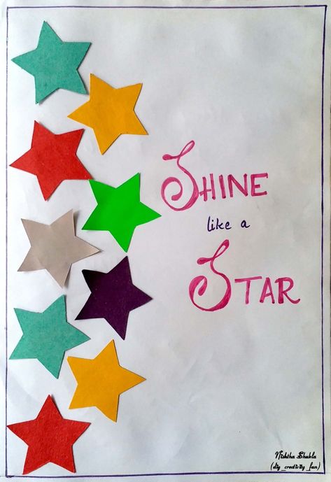 An easy handmade card for Best Wishes😊 #card #diy #handmade #wishes #promotion #exams #goodluck #stars Best Of Luck For Exams Board Decoration, All The Best Cards For Exams Handmade, Success Cards, Card Diy Handmade, Best Wishes For Exam, Card Making For Kids, Poetry Of Love, Exam Wishes, Alphabet Activities Kindergarten