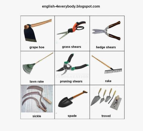 English for beginners: Tools of Agriculture Farm Tools With Names, Farm Tools And Equipment With Names, Farm Tools And Equipment, Tools Name, Agriculture Pictures, Agriculture Tools, Diwali Animation, Agriculture Photography, Barbie Invitations