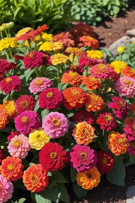 Love zinnias? Want to grow them from seeds? Planting Zinnias, Zinnias From Seed, Growing Zinnias From Seed, Flower Planting, Flowers To Go, Zinnia Garden, Backyard Gardening, Zinnia Flowers, Insecticidal Soap