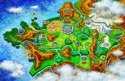 Kalos Region Map Kalos Region, Mega Charizard, Pokemon Kalos, Pokemon X And Y, Pokemon Regions, Pokemon Universe, Pokémon X And Y, Nintendo Pokemon, New Pokemon