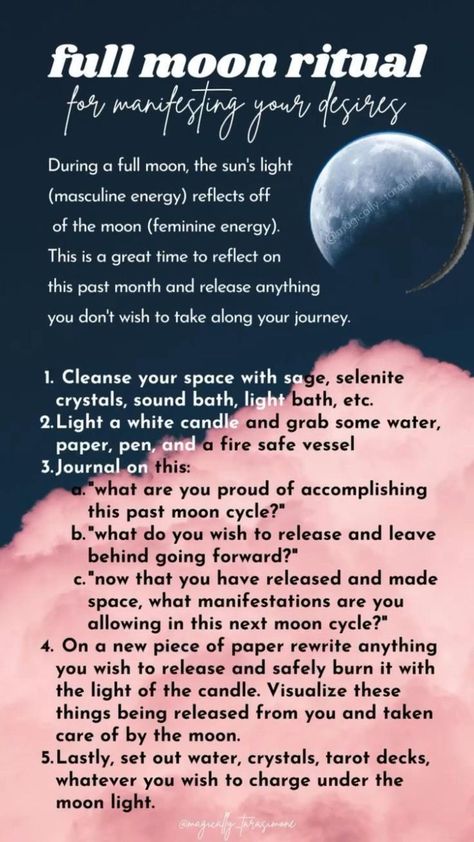 Full Moon Ritual Manifestation, Full Moon Manifestation, Full Moon Ceremony, Manifestation Ritual, Beginner Witches, Moon Manifestation, Moon Ceremony, Full Moon Spells, Moon Activities