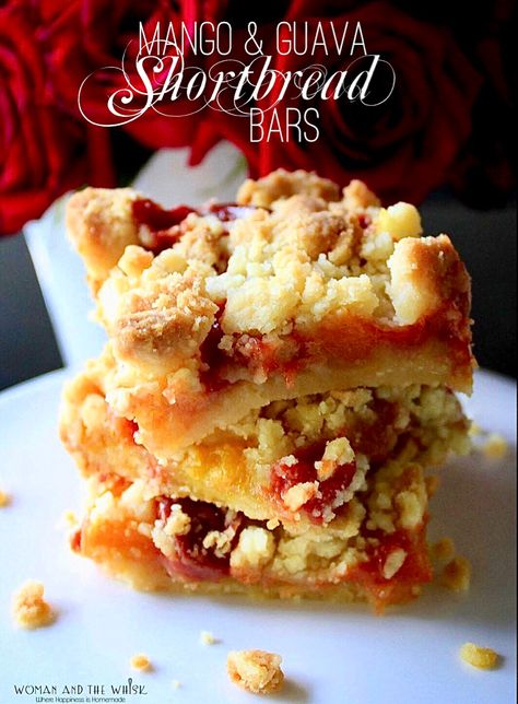 Guava Bars Recipes, Guava Desserts, Guava Paste, Shortbread Cookies Recipe, Ripe Mango, Shortbread Bars, Shortbread Cookie Recipe, No Bake Pies, Wedding Desserts