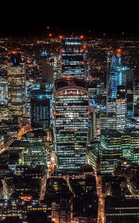 London Skyscrapers At Night, London Skyscrapers, London City Night, Background Environment, Famous Structures, Awesome Backgrounds, Infinity Wallpaper, London Wallpaper, London Buildings