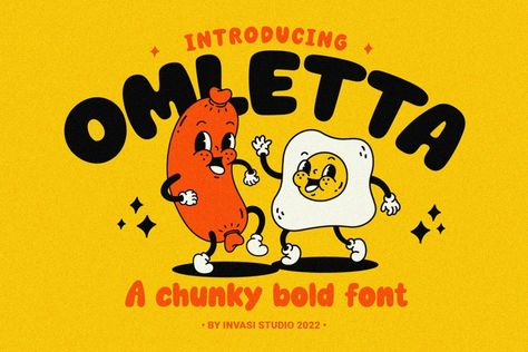 Omletta is a chunky rounded bold font that is not only fun and playful but also incredibly versatile. Whether you’re working on food product branding, creating a display headline, or designing packaging for your latest project, Omletta font will surely bring a smile to your face. Try before you buy Omletta font for iOS, Android, […] The post Omletta Font appeared first on FreeFontDL. Chunky Font, Food Font, Round Font, Product Branding, Food Product, Font Inspiration, Cute Fonts, Creative Fonts, Bold Fonts