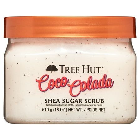 Tree Hut Body Scrub Coco Colada, Coco Colada Tree Hut, Tree Hut Body Scrub Collection Aesthetic, Tree Hut Coco Colada, Coco Colada, Shea Sugar Scrub, Exfoliating Body Scrub, Summer Scent, Sugar Scrubs