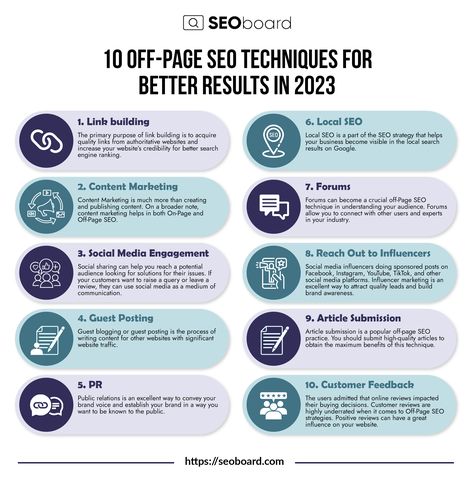 10 off page SEO techniques that work for better results in 2023 Seo 2023, Off Page Seo, Seo Website Design, Web Design Websites, Esthetician Marketing, Search Engine Marketing Sem, Seo Business, Google Seo, Free Seo Tools