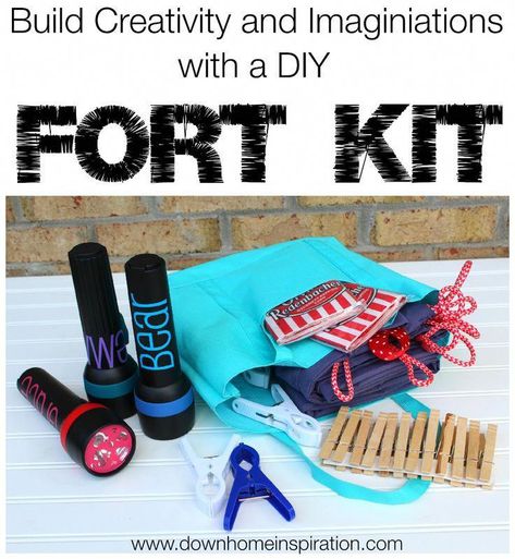 Diy Fort, Fort Building Kit, Fort Kit, Diy Christmas Gifts For Kids, Kids Forts, Boy Diy, Diy Craft Kit, Christmas Gifts For Boys, Crafts For Boys