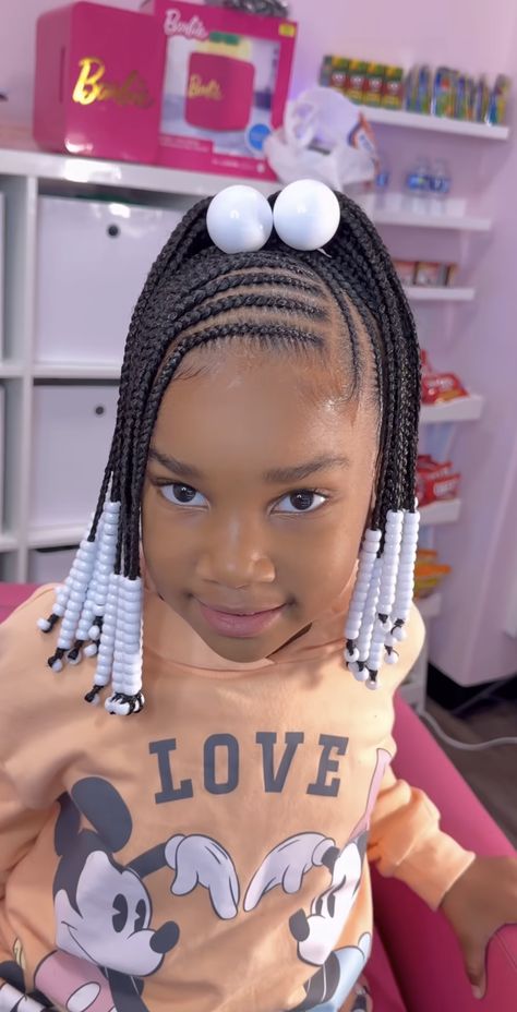 Braided Pigtails Black Kids, Braided Ponytail Hairstyles Kids, Braided Pigtails, Women Cornrows, Hair Braid Patterns, Braiding Hairstyles, Kid Hairstyles, Braided Hairstyles For Black Women Cornrows, Braiding Styles