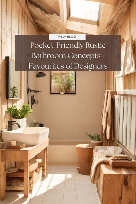 Small Rustic Bathroom Ideas On A Budget - Designers Favorites Cheap Bathroom Decor, Small Rustic Bathroom Ideas, Small Rustic Bathroom, Rustic Bathroom Accessories, Rustic Bathroom Ideas, Formal Living Room Designs, Unique Bathroom Design, Industrial Style Living Room, Industrial Style Bedroom