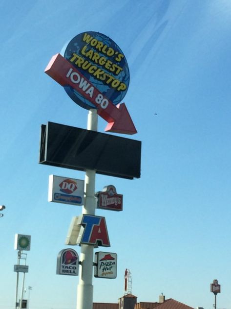 Near the Quad Cities, the World's Largest Truck Stop is a welcome respite from the road for weary travelers, career truckers, and curious tourists. Biggest Truck, Davenport Iowa, Truck Stop, Texas Roadtrip, Large Truck, Quad Cities, Hawkeye, Big Trucks, Worlds Largest