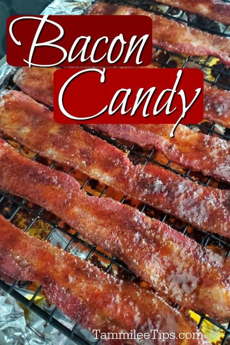 Candy Bacon Brown Sugar, Bacon Candy Recipe, Bacon Dessert Recipes, Sweet And Spicy Bacon, Candy Bacon, Bacon Candy, Bacon Desserts, Candied Bacon Recipe, Bacon Dishes