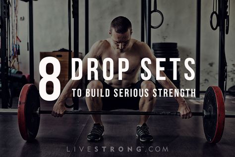 Drop Set Workout, Muscle Workout Plan, Drop Sets Workout, Lean Muscle Workout, Kettlebell Abs, Weight Training Plan, Kettlebell Deadlift, Kettlebell Challenge, Kettlebell Set