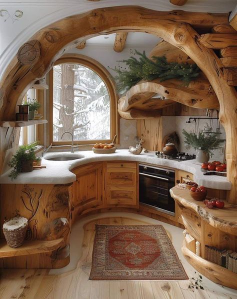 Hobbiton Aesthetic, Hobbit Kitchen, Casa Hobbit, River Road, Cob House, Kitchen Remodel Before And After, Hobbit House, Dream House Rooms, Kitchen Remodeling Projects