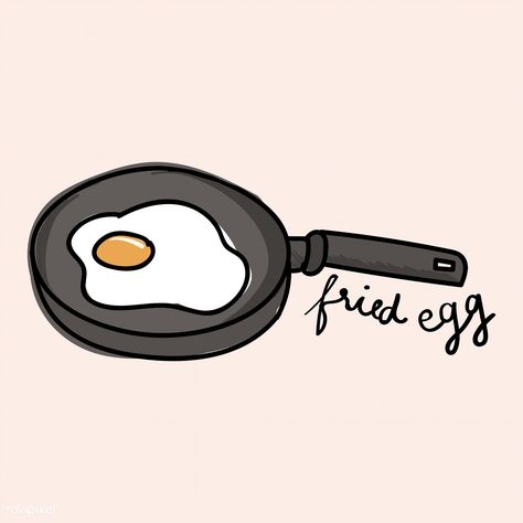 Illustration drawing style of food collection Eggs Design, Egg Food, Food Doodles, Food Collection, Doodle Icon, Free Vector Illustration, Coffee Poster, Drawing Style, Digi Stamp