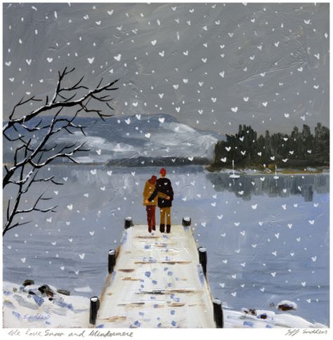 Winter Hygge Aesthetic, Hygge Aesthetic, Winter Hygge, Winter Illustration, I Love Winter, Art Winter, Winter Love, The Lake District, Tableau Art