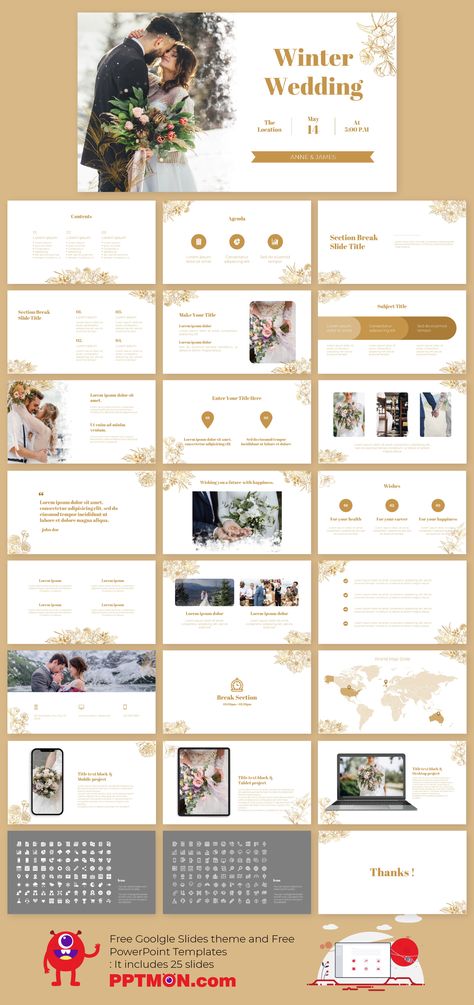 Winter wedding Free PowerPoint Template and Google Slides Theme – presentation by PPTMON
Features: 25+  Event Multi-purpose Elegant Presentation For PowerPoint templates and Google slides themes

#Strategy, #PPTtemplate #PPT #PowerPoint #presentation #FREEPPTTEMPLATE, #PPTDESIGN, #POWERPOINTDESIGN, #PPTTEMPLATEDOWNLOAD, #POWERPOINTTEMPLATE, #GOOGLESLIDES, #GOOGLESLIDESTHEME, #GOOGLEPRESENTATION, #FREEPOWERPOINTBACKGROUND, #PRESENTATIONDESIGN, #FREEPOWERPOINTTEMPLATES Wedding Presentation, Wedding Powerpoint Template, Wedding Slideshow Template, Ppt Template Design Formal, Disney Ppt Template, Formal Template Powerpoint, Pavillion Wedding, Powerpoint Presentation Slides, Ppt Template Design