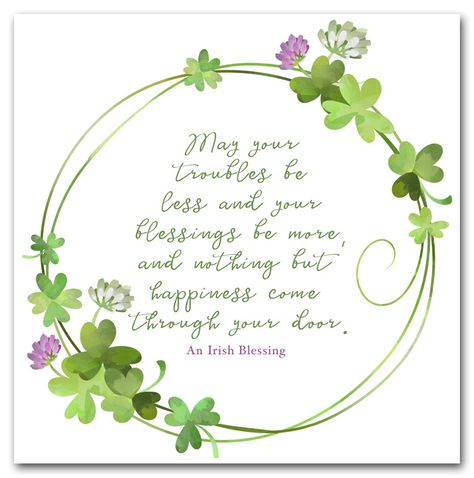 Irish Blessing Quotes, Patrick Quotes, Saint Patricks Day Art, St Patricks Day Quotes, St Patricks Day Cards, St Patricks Crafts, Irish Decor, Irish Quotes, St Patrick's Day Decorations