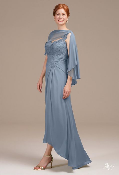 Step into timeless elegance with the Maxine Dress in Light Dust Blue, an exquisite choice for the Mother of the Bride. This stunning gown features luxurious fabric and a flattering silhouette, perfect for a memorable celebration. Explore more beautiful color options on our website!✨🍷 Sheer Shawl, Wedding Motifs, Long Evening Dresses, Mother Wedding Dress, Dress Dusty, Stunning Gowns, Puffy Sleeves, Groom Dress, Bride Dresses