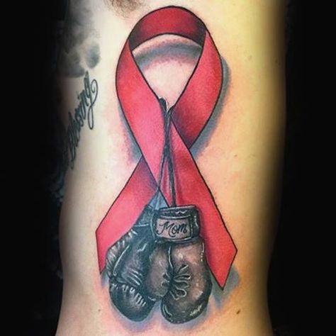 Lymphoma Tattoo, Boxing Gloves Tattoo, Pink Ribbon Tattoos, Survivor Tattoo, Mastectomy Tattoo, Awareness Tattoo, Wild Tattoo, Ribbon Tattoos, Boxing Glove