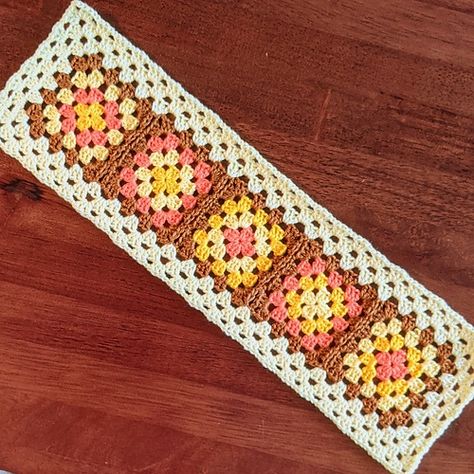 Ravelry: LindaWoodthorpe's Granny Square Table Runner (small) Granny Square Table Runner, Purse Video, Square Table Runner, Small Table Runner, Stitch Purse, American Crochet, Crochet Table Runner, Table Runner Pattern, Square Table